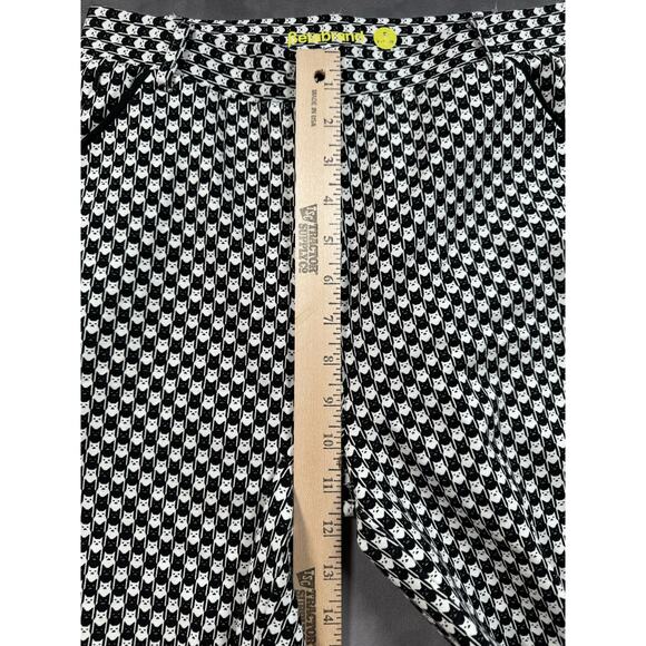 Betabrand Straight-Leg Chino Dress Pant Yoga Pants Catstooth Size Small Petite - Picture 4 of 13